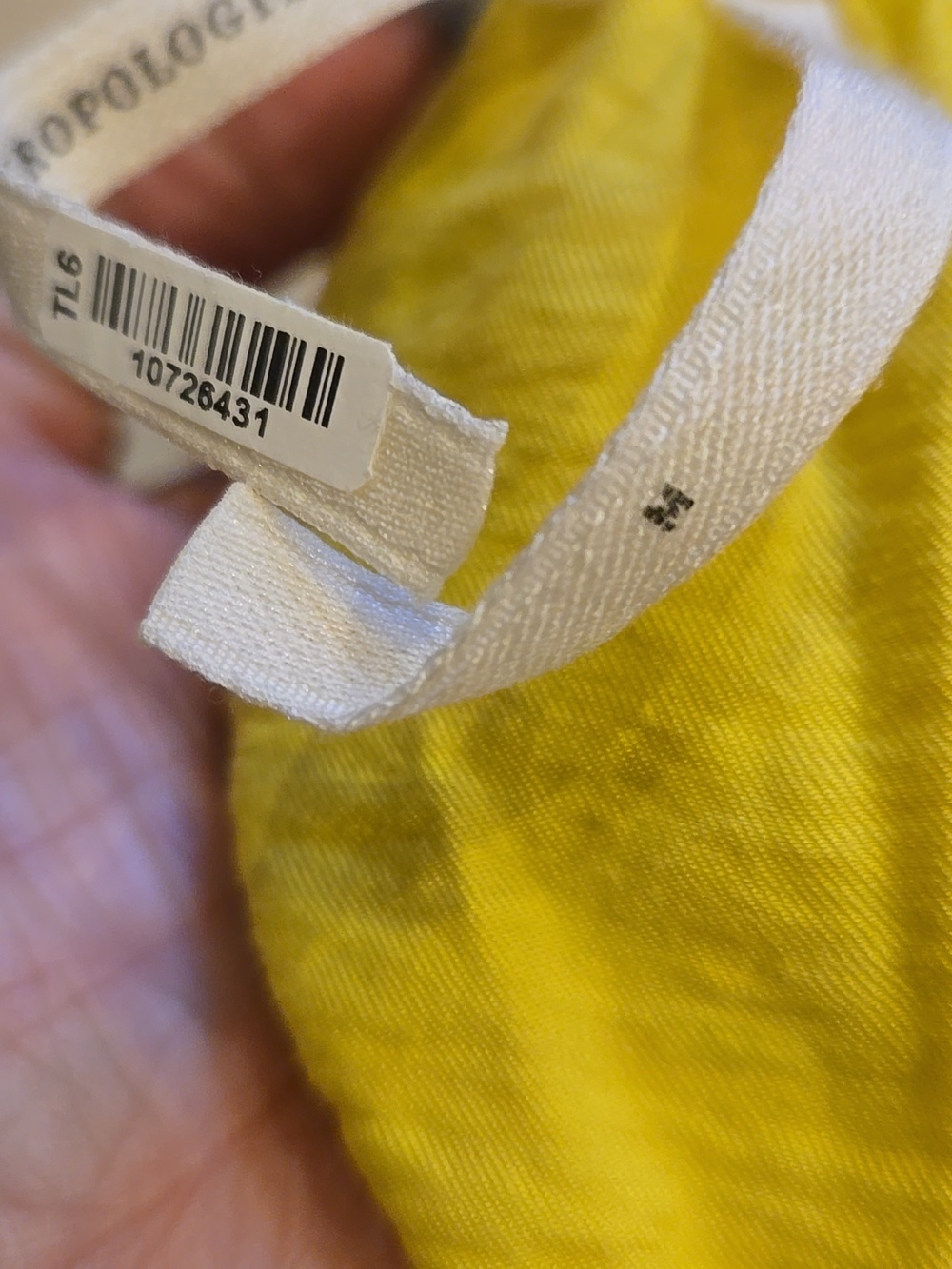 Anthropologie Yellow "The Dylan" Collared Halter Open Back Sleeveless Top - Picture 11 of 15